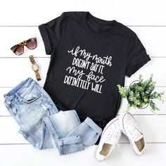 Футболка с текстовым принтом Shein