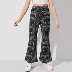 Пейсли Бохо Брюки для девочек Shein