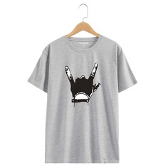 Объект Повседневный Футболки Shein