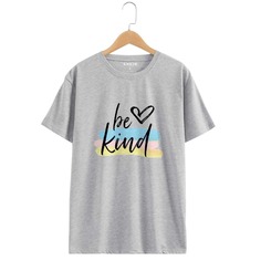 Лозунг Повседневный Футболки Shein