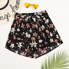 Пояс Цветочный Бохо Шорты Shein