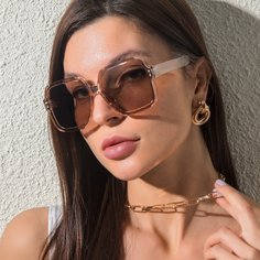 Солнцезащитные очки с тонированными линзами в акриловой оправе Shein