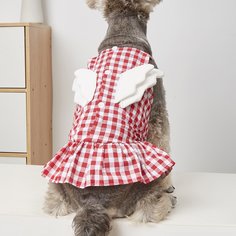 Платье в клетку для домашних животных Shein