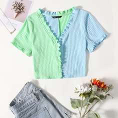 Двухцветный кардиган Shein