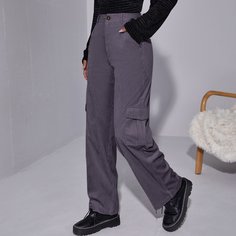 Вельветовые брюки с карманом Shein