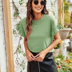 Однотонная футболка Shein