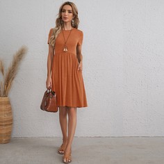 Однотонное платье Shein