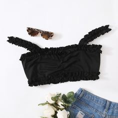 со сборками Одноцветный Повседневный Размера плюс жилет Shein