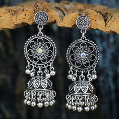 Jhumka серьги-подвески с цветочным узором Shein