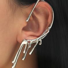 Металлические серьги-каффы Shein