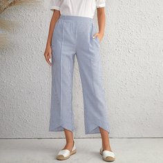 Широкие брюки в полоску Shein