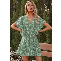 Платье с принтом сердечка Shein