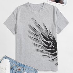 Мужская футболка с коротким рукавом Wings Shein