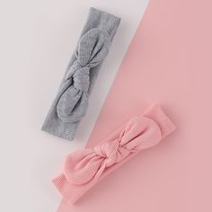 2шт детская повязка на голову с бантом Shein