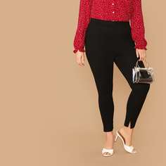 Брюки размера плюс с разрезом Shein