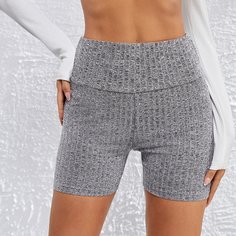 Трикотажные байкерские шорты Shein
