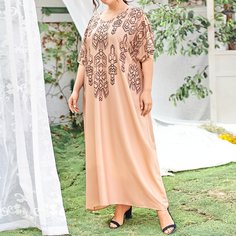 Геометрический Повседневный Платья размер плюс Shein