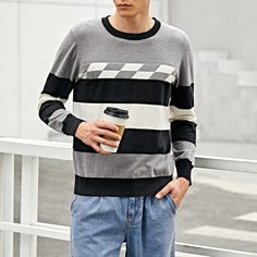 Свитер мужской сшитый Shein