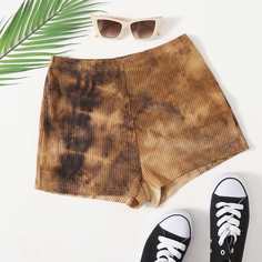 трикотажный тай дай Повседневный Шорты Shein