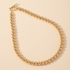 Металлическое ожерелье из бусин Shein