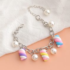 с жемчугом Детские браслеты Shein