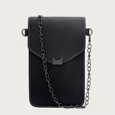 На цепочке Одноцветный Круто Сумка через плечо Shein