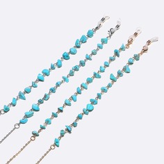 2шт цепочка для очков с бирюзой Shein