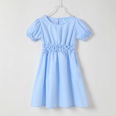 Однотонное платье для девочек Shein