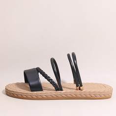 С открытой пяткой Одноцветный Отпуск Сандалии/босоножки Shein