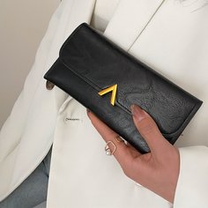 Длинный кошелек с металлическим декором Shein