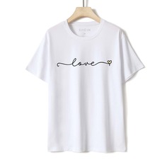 буква Повседневный Футболки Shein