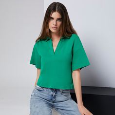 Однотонная футболка Shein