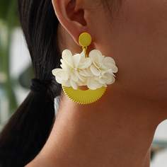 Серьги-подвески с круглым декором Shein