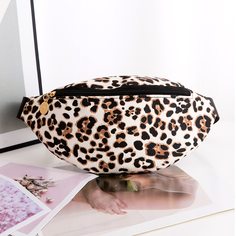 Поясная сумка с леопардовым узором Shein