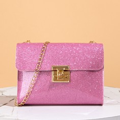 Блестящая сумка с поворотным замком Shein