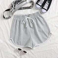 на кулиске Спортивный Шорты Shein