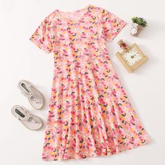 цветочный Бохо Платья для девочек Shein