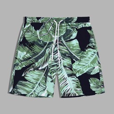 на кулиске Тропический Отпуск Мужские шорты Shein