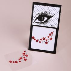 1 лист тату-наклейка для глаз в форме цветка Shein