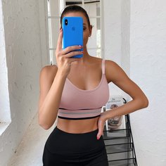 Спортивный бюстгальтер средней поддержки Shein