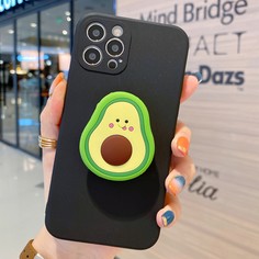 Чехол для телефона с выдвижной ручкой для телефона в форме авокадо Shein