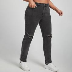 Рваные джинсы размера плюс Shein