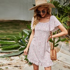 Платье с цветочным принтом Shein