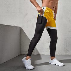 Спортивный Мужские спортивные брюки и леггинсы Shein
