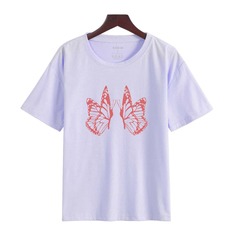 Животный Повседневный Футболки Shein