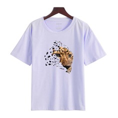 Животный Повседневный Футболки Shein