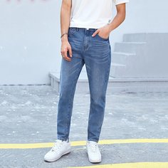Мужские однотонные джинсы Shein