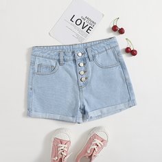 Джинсовые шорты для девочек Shein