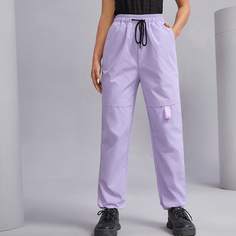 Брюки на кулиске с карманом Shein