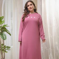 Вышивка Цветочный Повседневный Платья размер плюс Shein